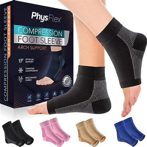 Physflex Compression Socks For Plantar Fasciitis Achilles Tendonitis