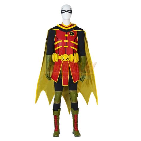 Robin Damian Wayne Cosplay Costumes Super Sons Suit