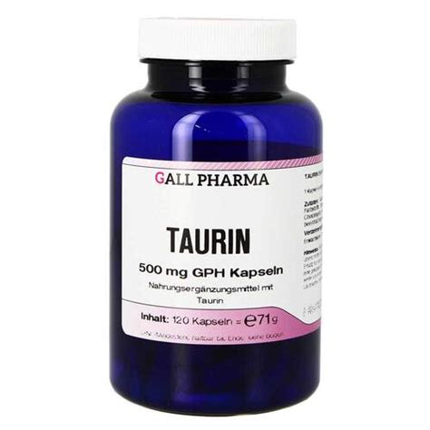 Taurin Mg Gph Kapseln Online Bei Pharmeo Kaufen