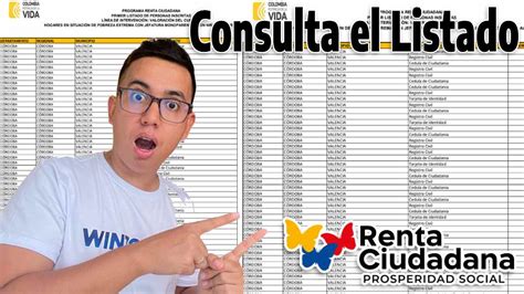 Wintor Abc Consulta El Listado De Beneficiarios De La Renta Ciudadana