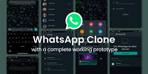 Figma Whatsapp Clone Dark Mode