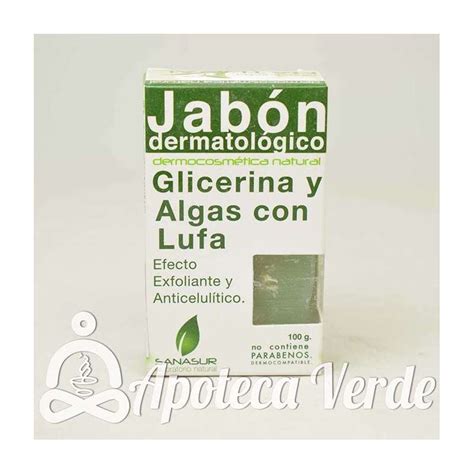 Jabón Dermatológico Glicerina y Algas con Lufa de Sanasur 100g Sana