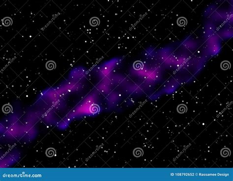 Violet Nebula Concept Graphic Design Wallpaper Stock Illustration ...