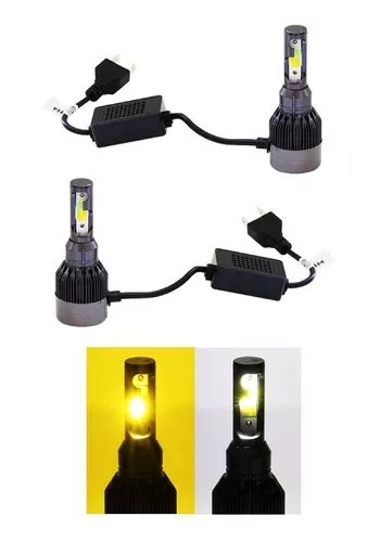 Kit Focos Led H4 Yellow Xtreme Y Super Blanco Bicolor