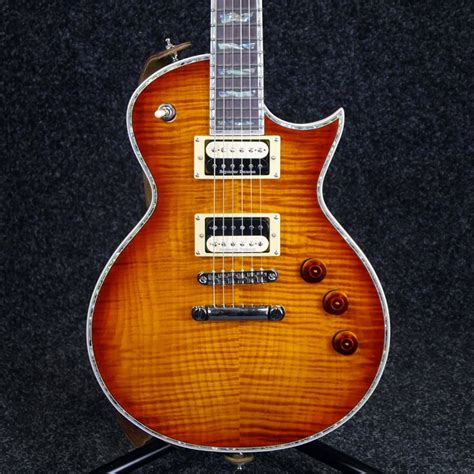 Esp Ltd Ec 1000 Duncan Honey Burst Flame Maple 2nd Hand Rich Tone