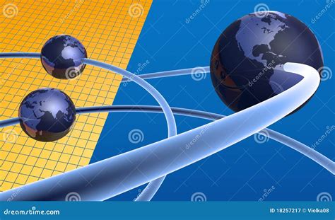 Three Worlds Stock Illustration Illustration Of Globe 18257217