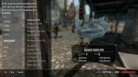 All Alchemy Ingredients In Inventory At Skyrim Nexus Mods And Community