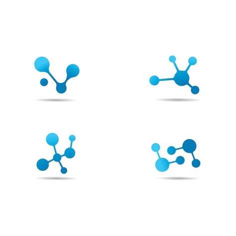 Premium Vector Molecule Logo Vector Icon Illustration