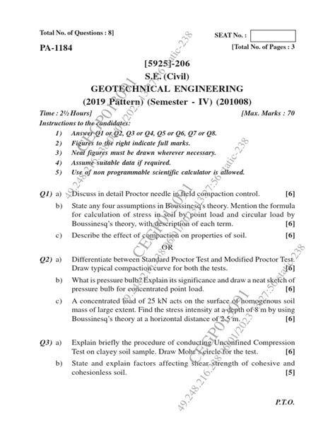 Geotech 1 | PDF | Applied And Interdisciplinary Physics | Continuum ... 