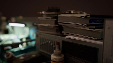 Old computers from the 80s in an abandoned computing center 8046186 ...