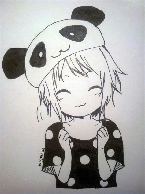 Panda Anime Drawing at PaintingValley.com | Explore collection of Panda ...