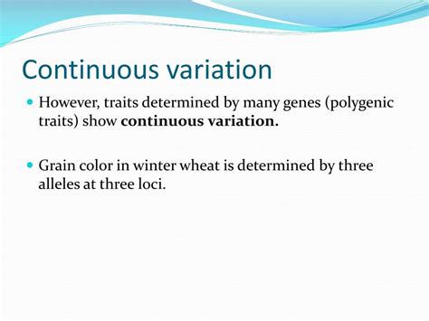 Ppt Chapter 9 Quantitative Genetics Powerpoint Presentation Free