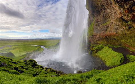 Fondos De Pantalla Paisaje Cascada Rock Naturaleza Islandia