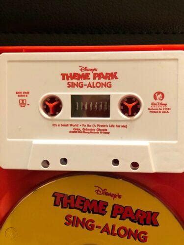 Disneys Theme Park Sing Along Booklet Cd And Cassette Tape Mickey Mouse