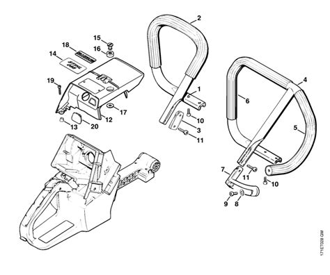 Stihl Chainsaw Handlebar Shroud Lawn Turfcare Machinery Parts