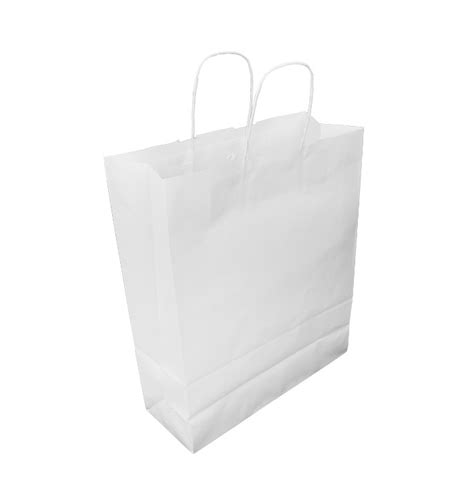 Buste Shopper in Carta Bianca 100g m² 32 12x40cm 25 Pezzi