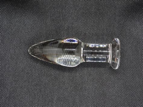 Plug Anale In Vetro Plug Anale Con Dildo In Vetro Giocattolo Etsy Italia