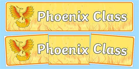 Free Phoenix Themed Classroom Display Banner Twinkl