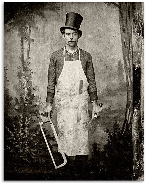 Amazon.com: Make em Laugh Creepy Weird Old Butcher Photograph - 11x14 ...