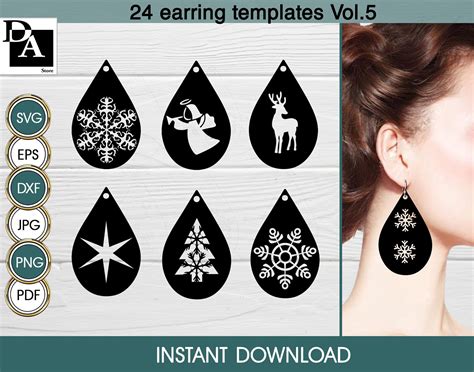 Earring Svg Glowforge Leather Earrings Svg Jewelry Bundle For Etsy