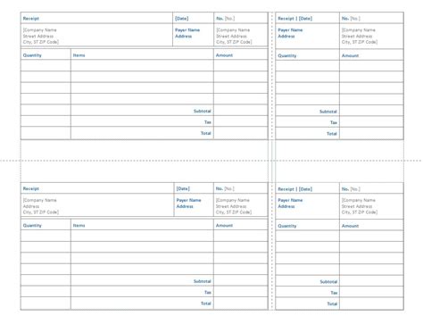 Simple Receipt Template | Simple Receipt