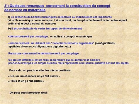 La Construction Du Concept De Nombre Lcole Primaire