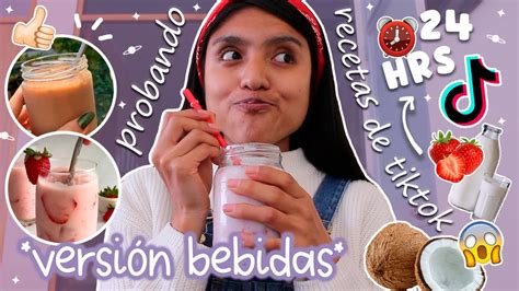 PROBANDO RECETAS DE TIKTOK versión bebidas Alessandra Ccora YouTube