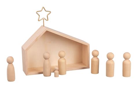 OPITEC LOISIRS SCIENCES CREATIVITE Crèche en bois avec figurines