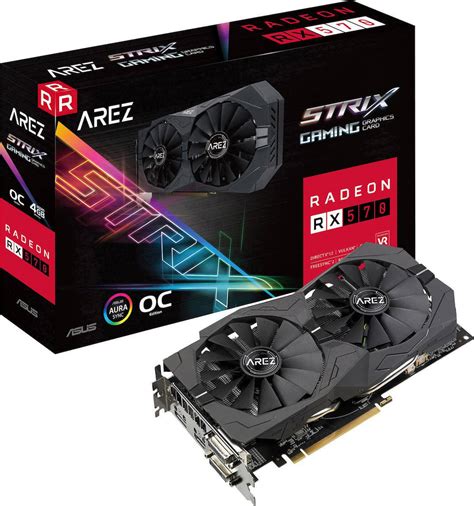 Asus Radeon Rx 570 4gb Arez Strix Oc 90yv0aj2 M0na00 Skroutzgr