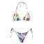 Amazon Volafa Women S Triangle Bikini String Swimsuit Print Tie