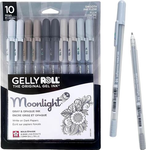 Amazon SAKURA Gelly Roll Moonlight 10 Gel Pens Bold Ink Pen For