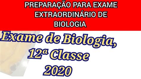 Exame De Biologia Classe Resolu O Completa Youtube