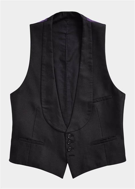 Ralph Lauren Purple Label Mens Douglas Silk Vest Bergdorf Goodman