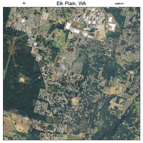 Aerial Photography Map of Elk Plain, WA Washington