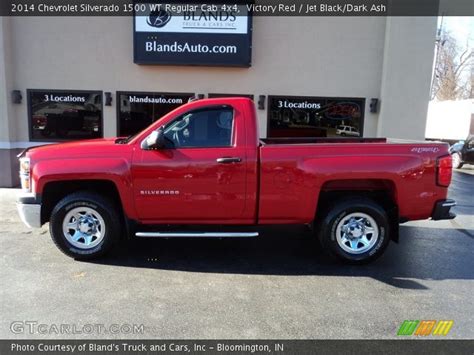 Victory Red 2014 Chevrolet Silverado 1500 Wt Regular Cab 4x4 Jet