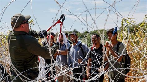 Biden Admins Feud With Texas Over Razor Wire Fencing Along Southern