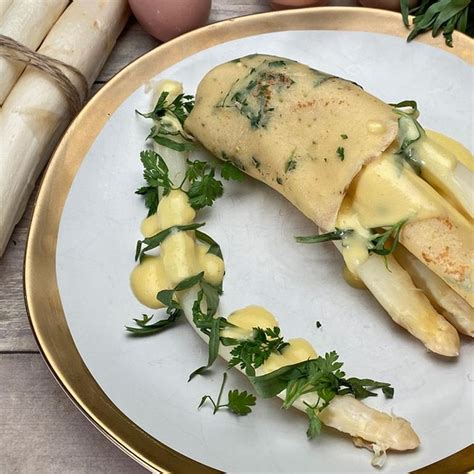 Spargel Mit Sauce Hollandaise Und Pfannkuchen Rezepte ARD Buffet TV