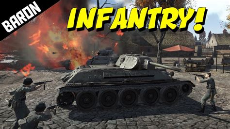 War Thunder Infantry Vs Tanks War Thunder Gameplay Youtube