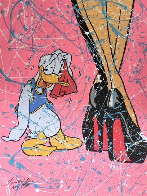 Donald Duck Pop Art Painting By Leonardo Di Matteo Donald Catawiki