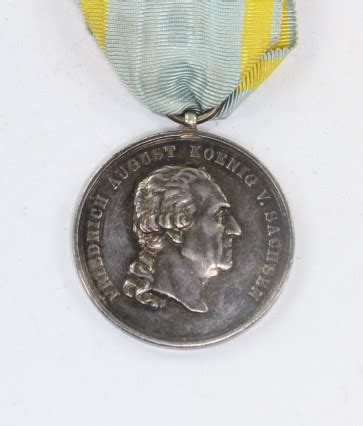 Sachsen Medaille des Militär St Heinrichs Ordens in Silber Verdienst