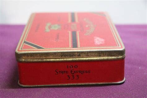 COL State Express Cigarettes Tin XXXX Antique Complex