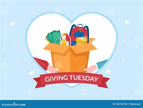 Happy Giving Tuesday Celebration With Give Ts To Encourage People To