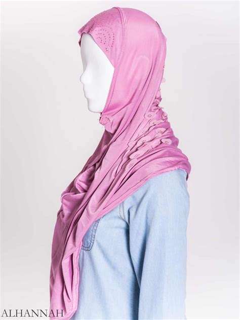 Rhinestone Petals One-Piece Al-Amira Hijab | hi2159 » Alhannah Islamic