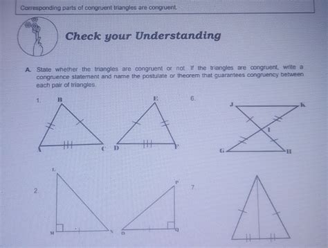 Corresponding Parts Of Congruent Triangles Are Con Gauthmath