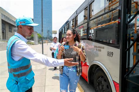 ATU Usuarios Del Metropolitano Y De Los Corredores Azul Y Rojo Tienen