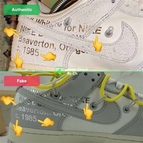 How To Spot Fake Off White Dunk The Legit Check By Ch