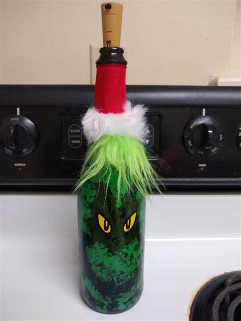 Grinch Wine Bottle By Kdawg7736 On Deviantart