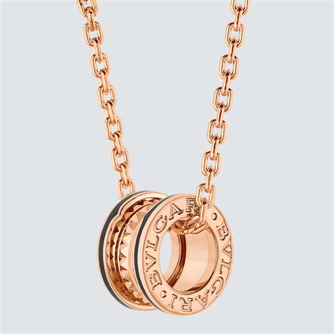 Bulgari Collar Bzero1 Oro Rosa Y Cerámica Negra Plazavendome