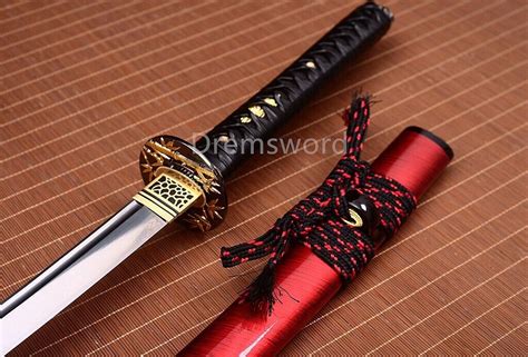 Handmade Spring Steel Katana Japanese Samurai Sword Sharp Battle