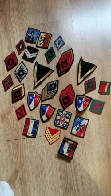 Lot Militaire Arm E Insignes Grades Cussons Tissus Eur Picclick Fr